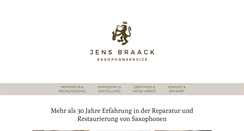 Desktop Screenshot of jens-braack-saxophonservice.de