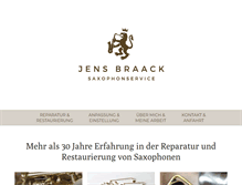 Tablet Screenshot of jens-braack-saxophonservice.de